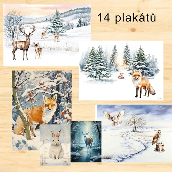 ZVÍŘÁTKA V ZIMĚ - PLAKÁTY