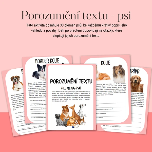 Porozumění textu - plemena psů