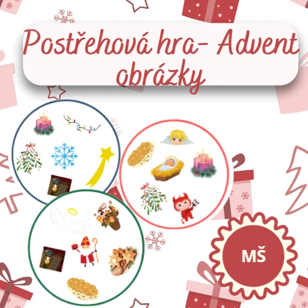 Postřehová hra - Advent , Vánoce Obrázky