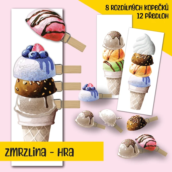 Zmrzlina - hra na skládání podle vzoru