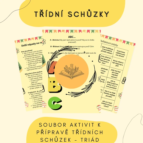 Třídní schůzky - Triády - hodnocení a reflektivní aktivity