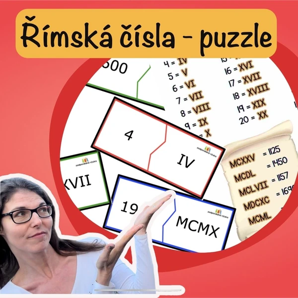 Puzzle - římská čísla