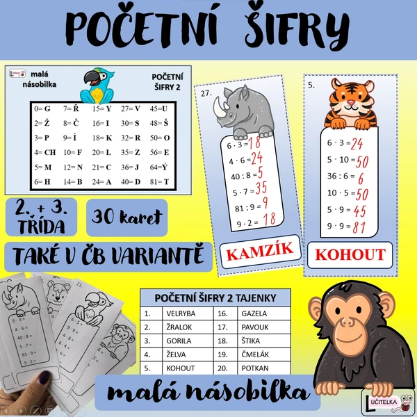 Šifry - malá násobilka