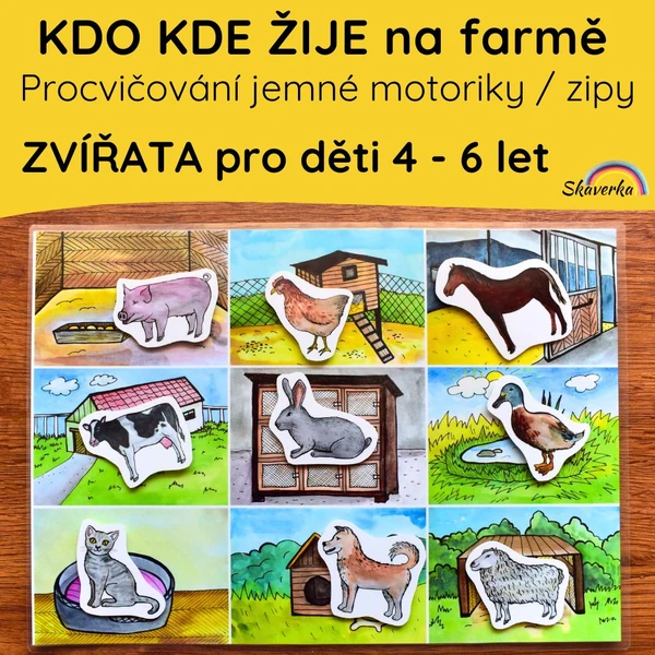 KDO KDE ŽIJE - Zvířata na farmě