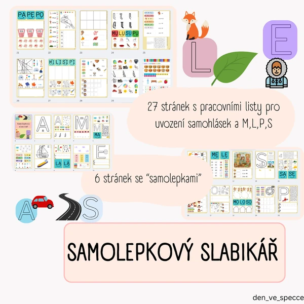 Samolepkový slabikář