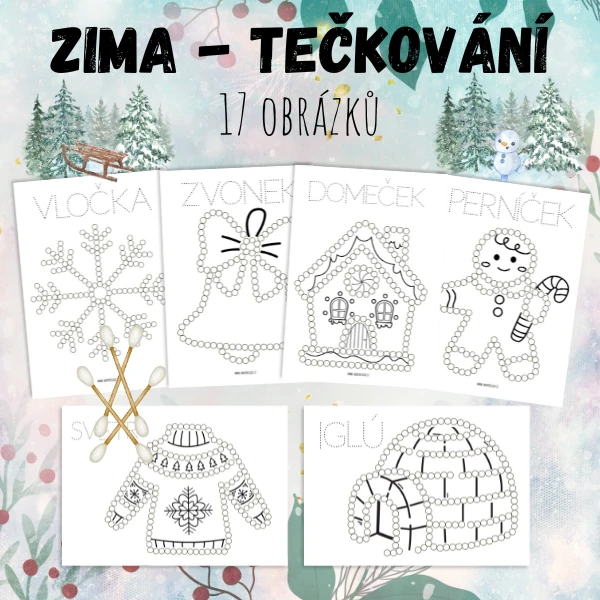 Tečkování - zima
