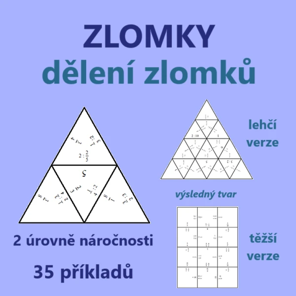 Trimino – ZLOMKY – dělení