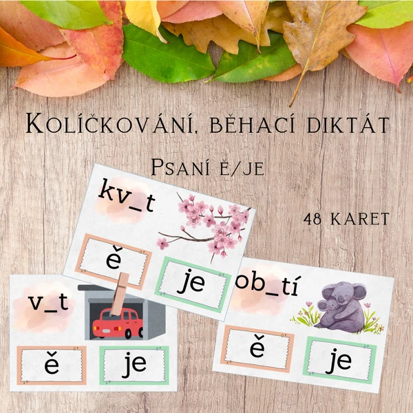 Kolíčkování - ě/je