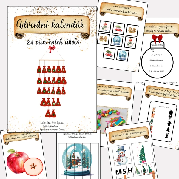 ADVENTNÍ KALENDÁŘ - 24 úkolů