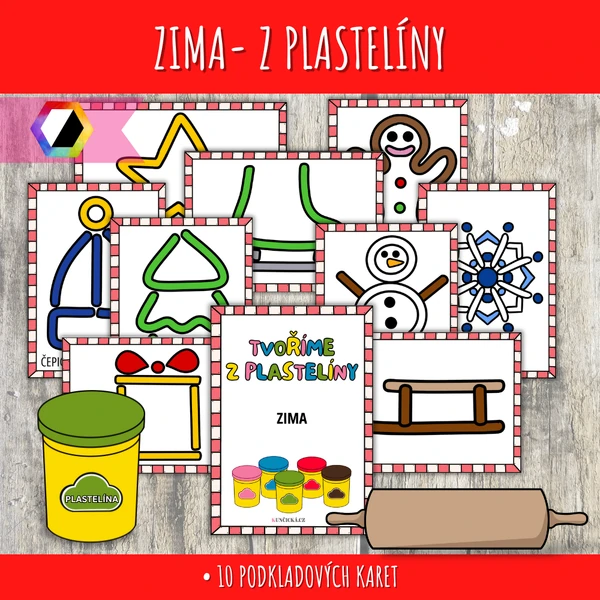 Tvoření z plastelíny - zima