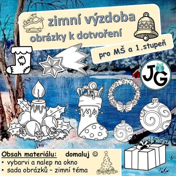 zimní výzdoba