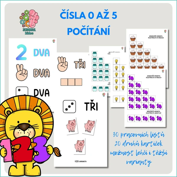 Čísla 0 až 5, počítání