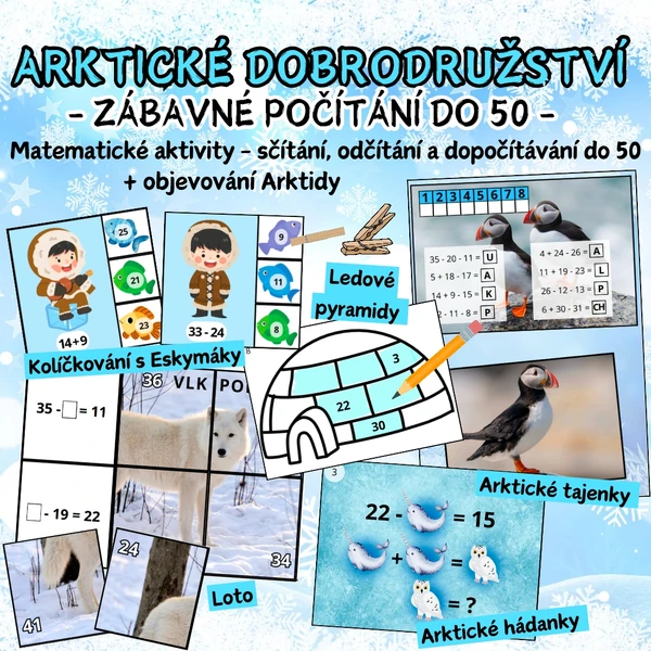ARKTICKÉ DOBRODRUŽSTVÍ - ZÁBAVNÉ POČÍTÁNÍ DO 50 