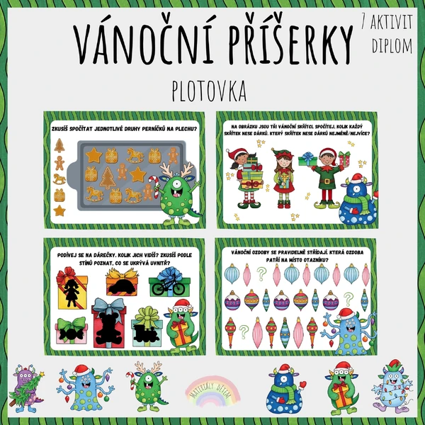Vánoční plotovka s příšerkami