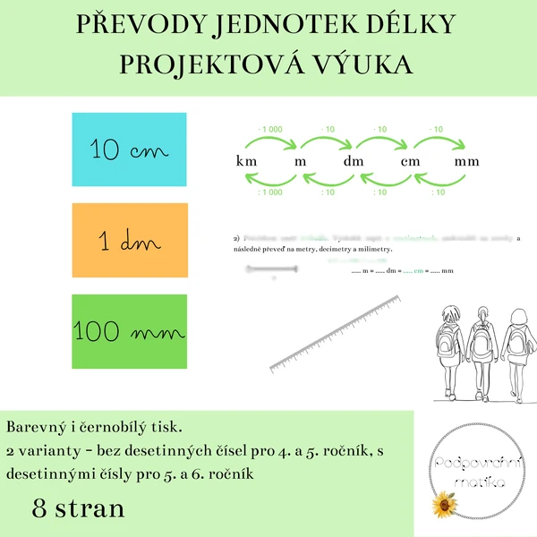 Převody jednotek délky - projektová výuka