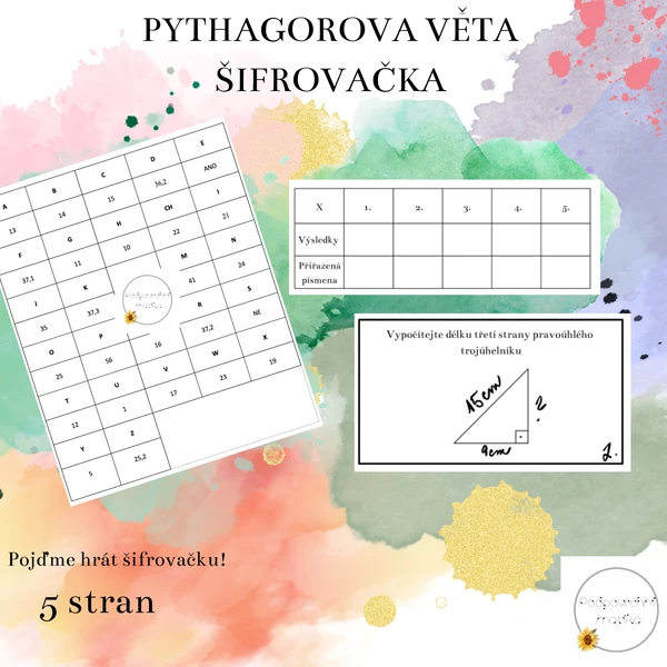 Pythagorova věta - šifrovačka