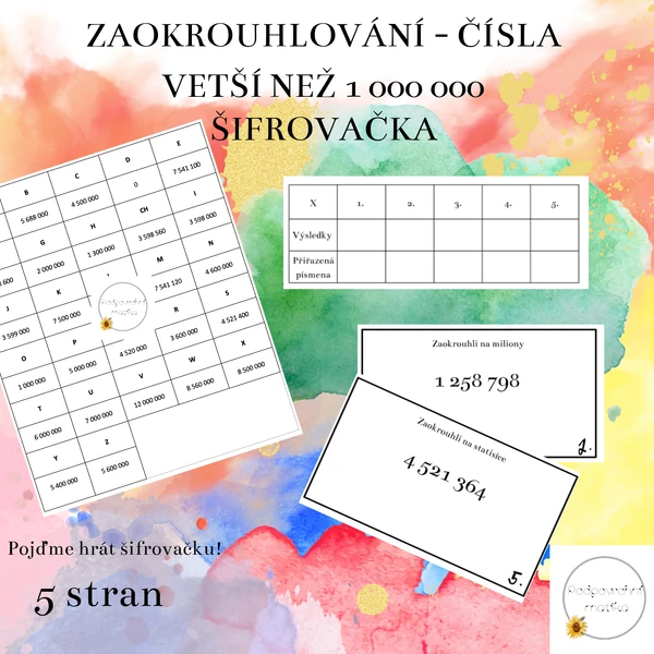 Zaokrouhlování čísel větších než 1 000 000