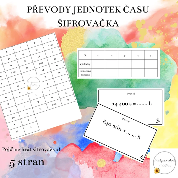 Převody jednotek času - šifrovačka