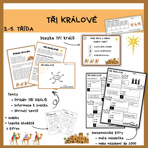 Tři králové - stezka, texty, logika