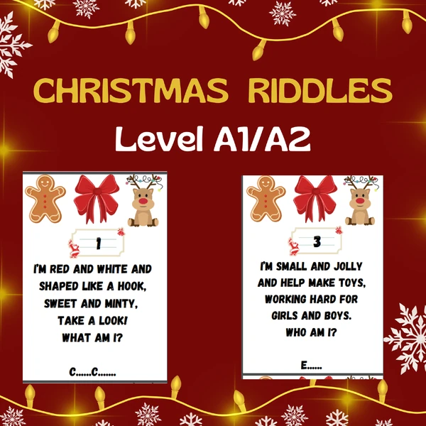 Christmas Riddles (veršované hádanky)