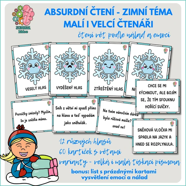 Absurdní čtení pro malé i velké čtenáře - zimní téma