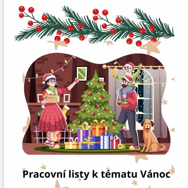 *VÁNOCE* Soubor pracovních listů 15 stran činností