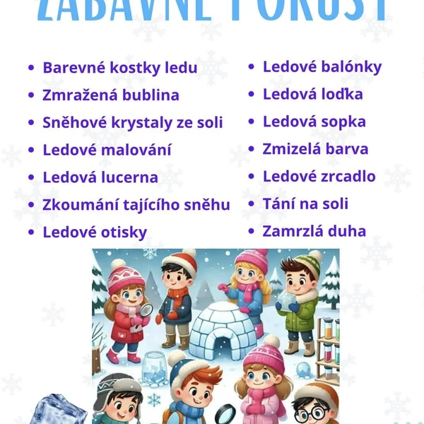 Pokusy se sněhem a ledem 