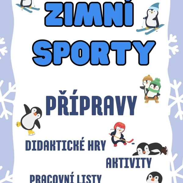 Zimní sporty - přípravy, sada aktivit