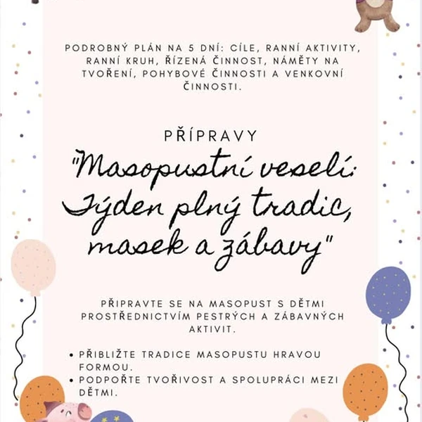 Masopust - přípravy