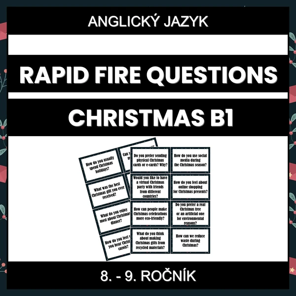 Rapid Fire Questions - Christmas (B1)
