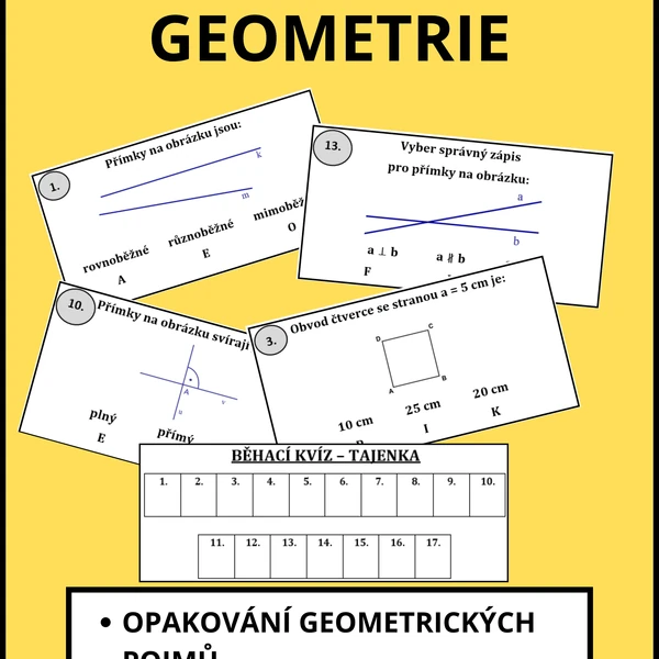 Běhací kvíz - geometrie