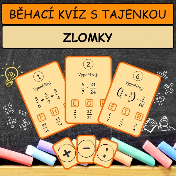 Zlomky - běhací tajenka