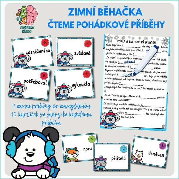 Běhačka - čteme a doplňujeme zimní příběhy