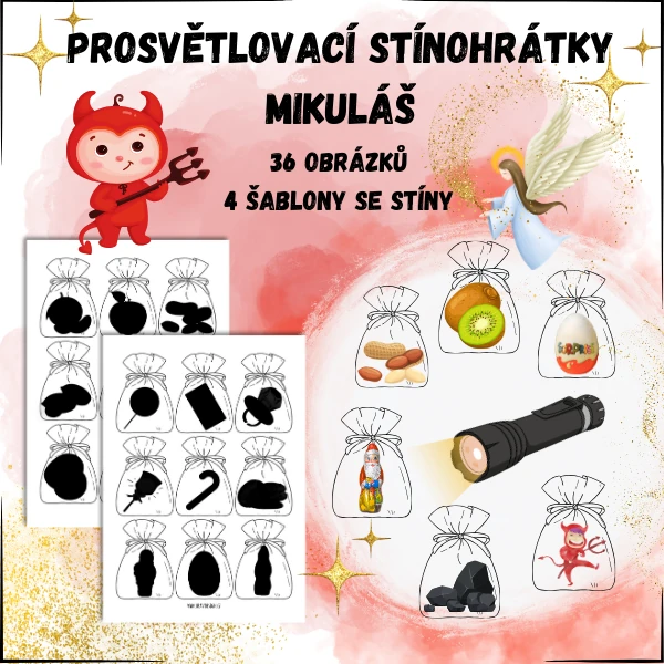 Prosvětlovací stínohrátky - Mikuláš