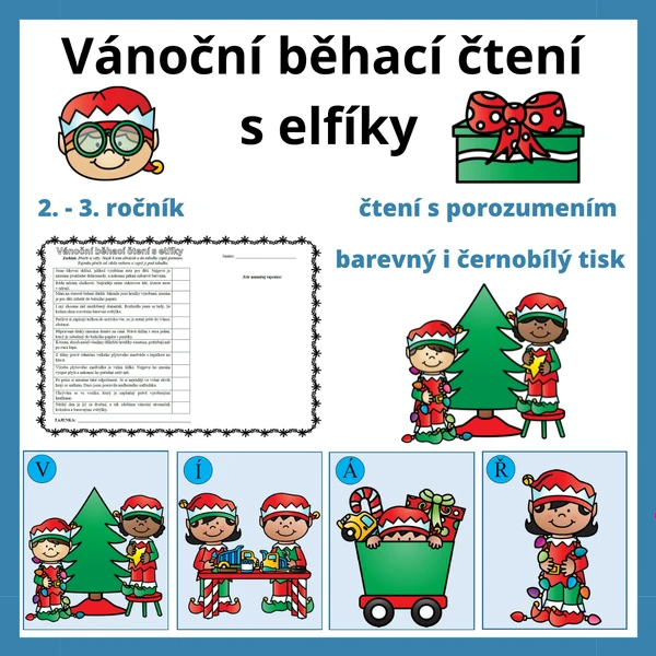 Vánoční běhací čtení s elfíky