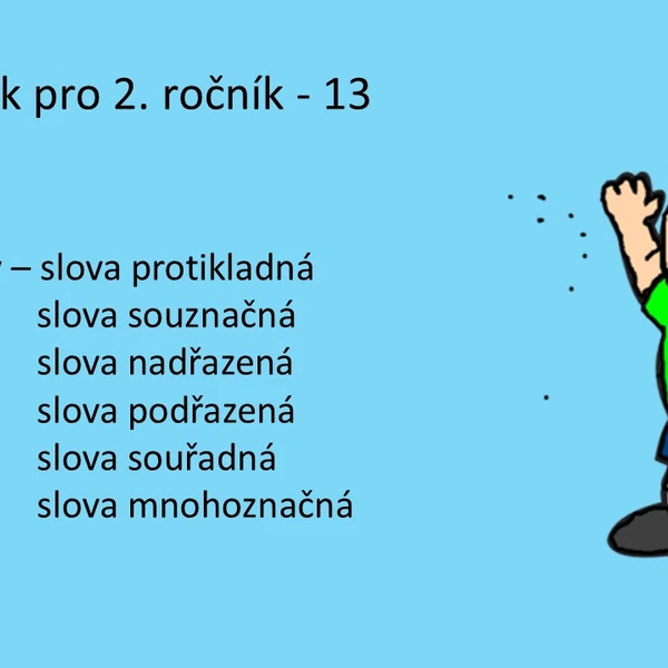 Český jazyk pro 2. ročník - 13