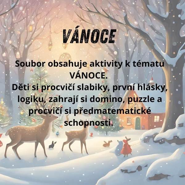 VÁNOCE - aktivity pro MŠ