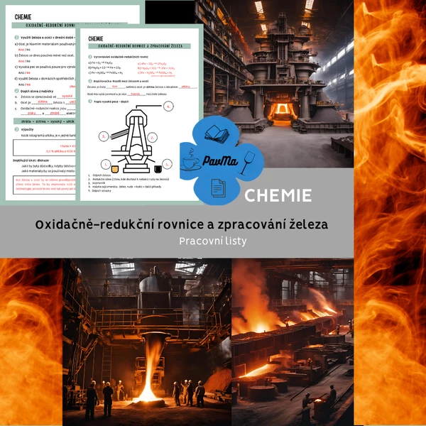 CHEMIE: Zpracování železa - Pracovní listy s řešením