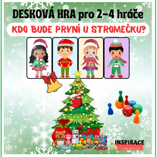  Desková hra - Kdo bude první u stromečku?