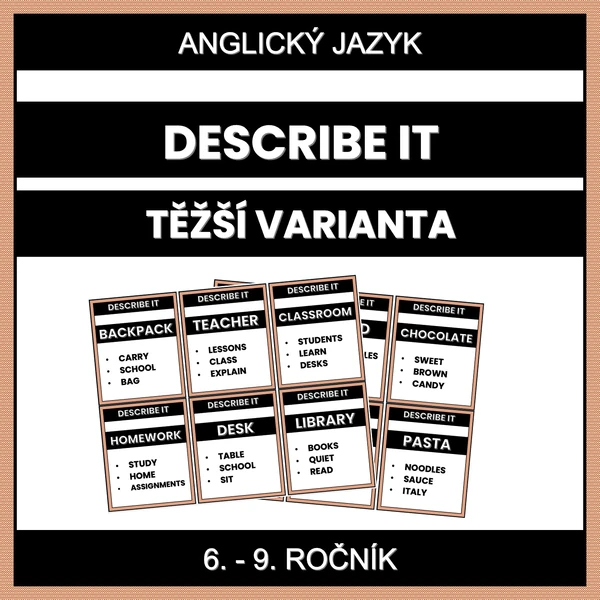Describe It (těžší varianta)