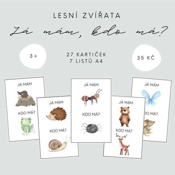 Já mám, kdo má? Lesní zvířata