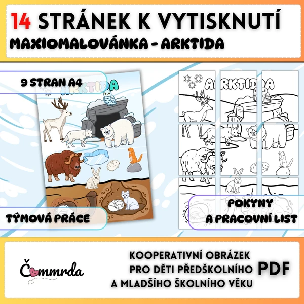 Kooperativní omalovánka - ARKTIDA