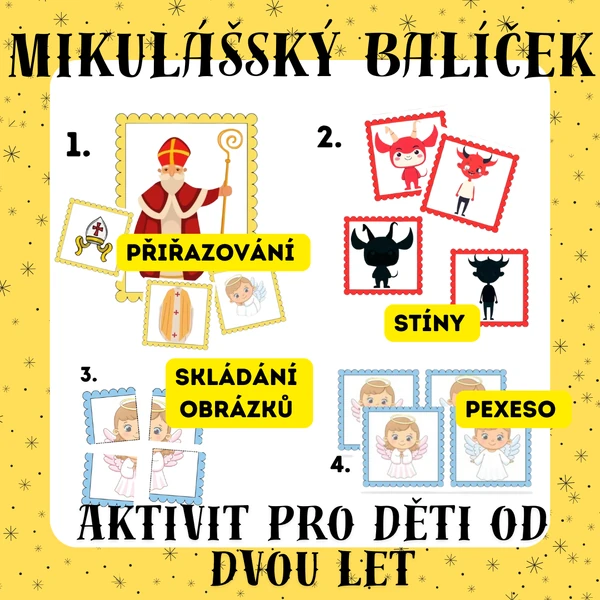 Aktivity pro nejmenší - Svatý Mikuláš