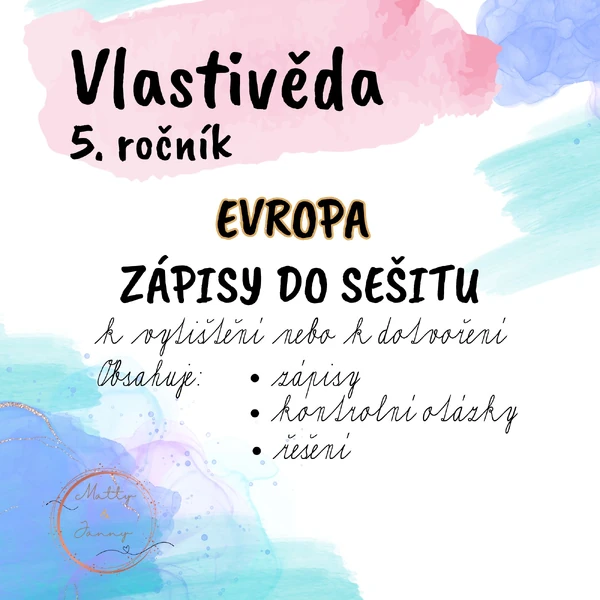 Vlastivěda 5 - Evropa