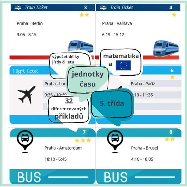 M5 Jednotky času - diferencované příklady