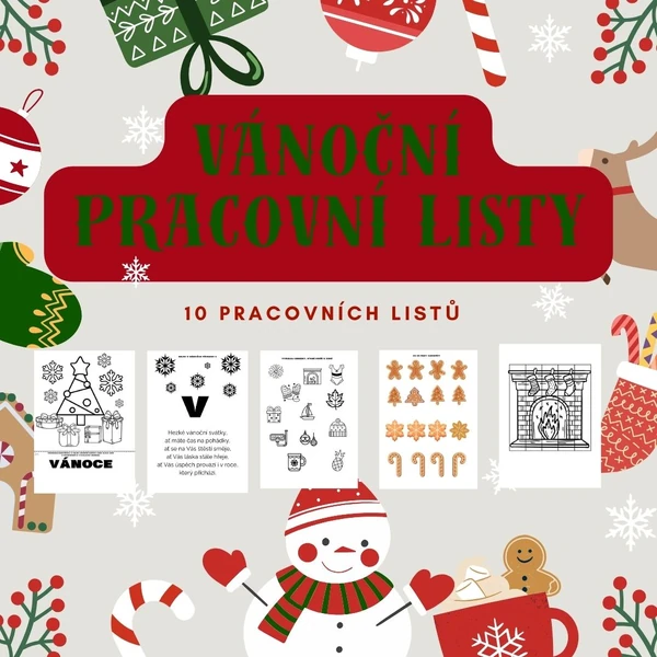 Vánoční pracovní listy