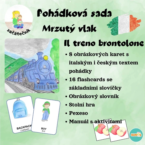 Pohádková sada Il treno brontolone /začátečník