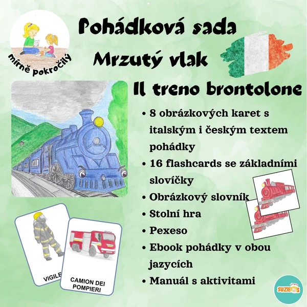 Pohádková sada Il treno brontolone /pokročilý
