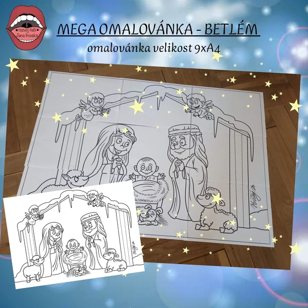 MEGA OMALOVÁNKA BETLÉM