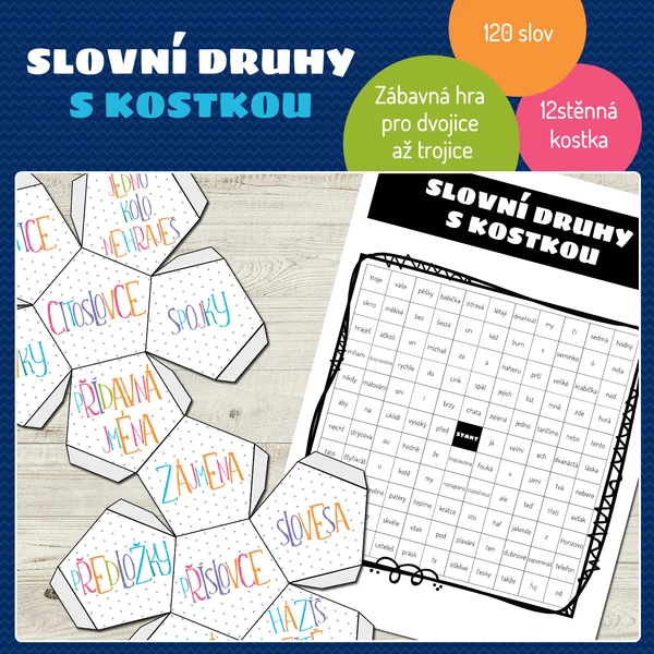 Slovní druhy s kostkou
